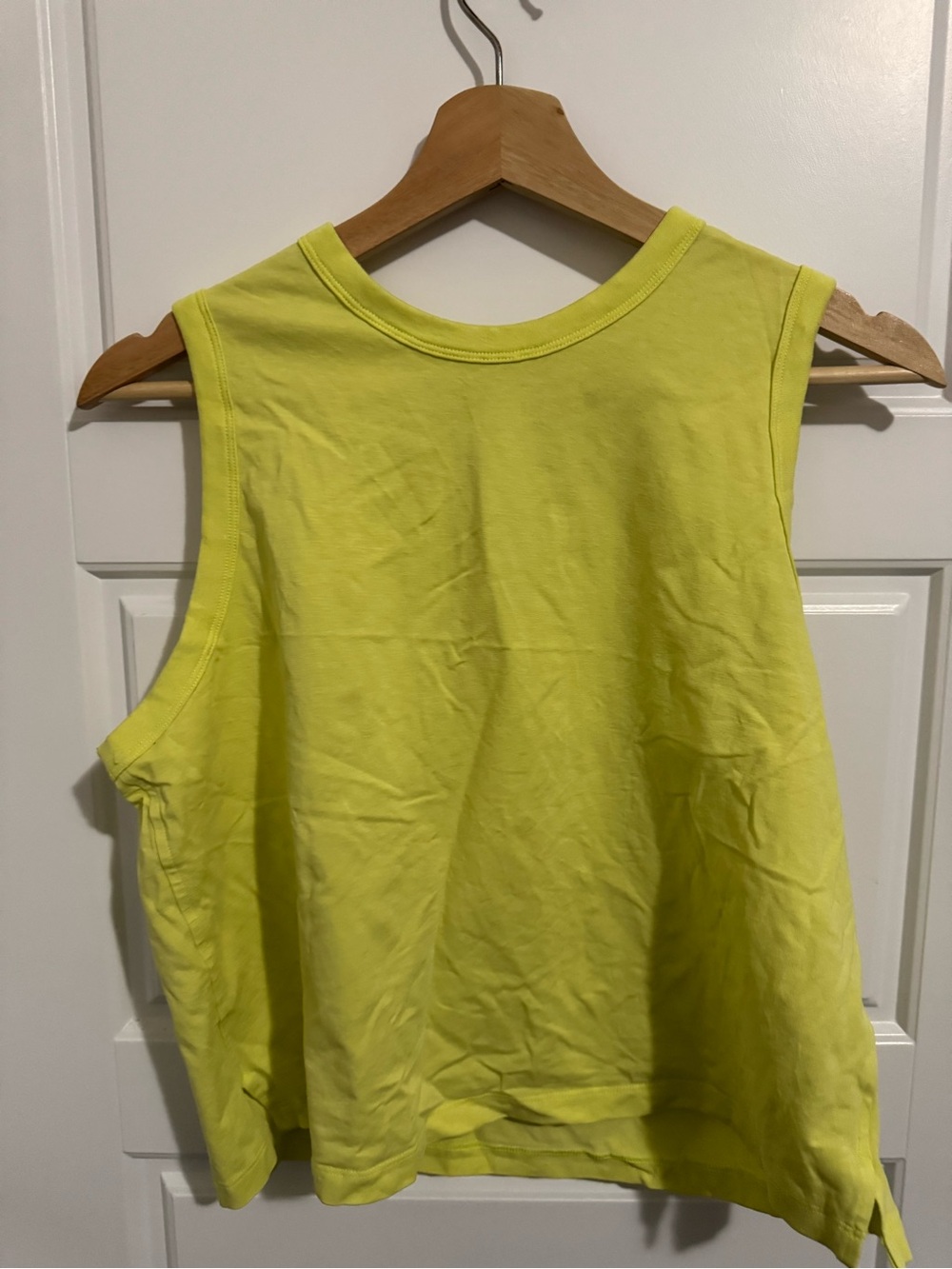 Neon Yellow Sleeveless Tank Top